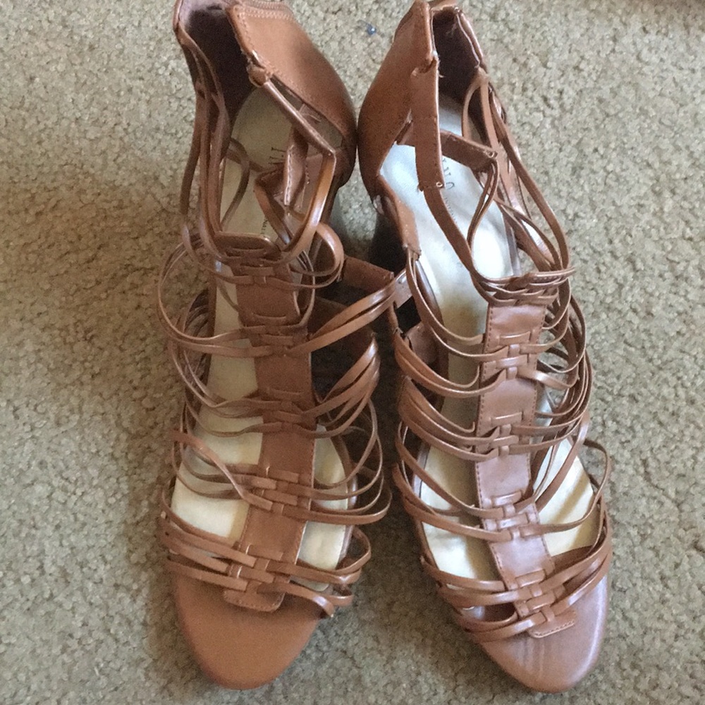 Inc. Leather strappy sandals